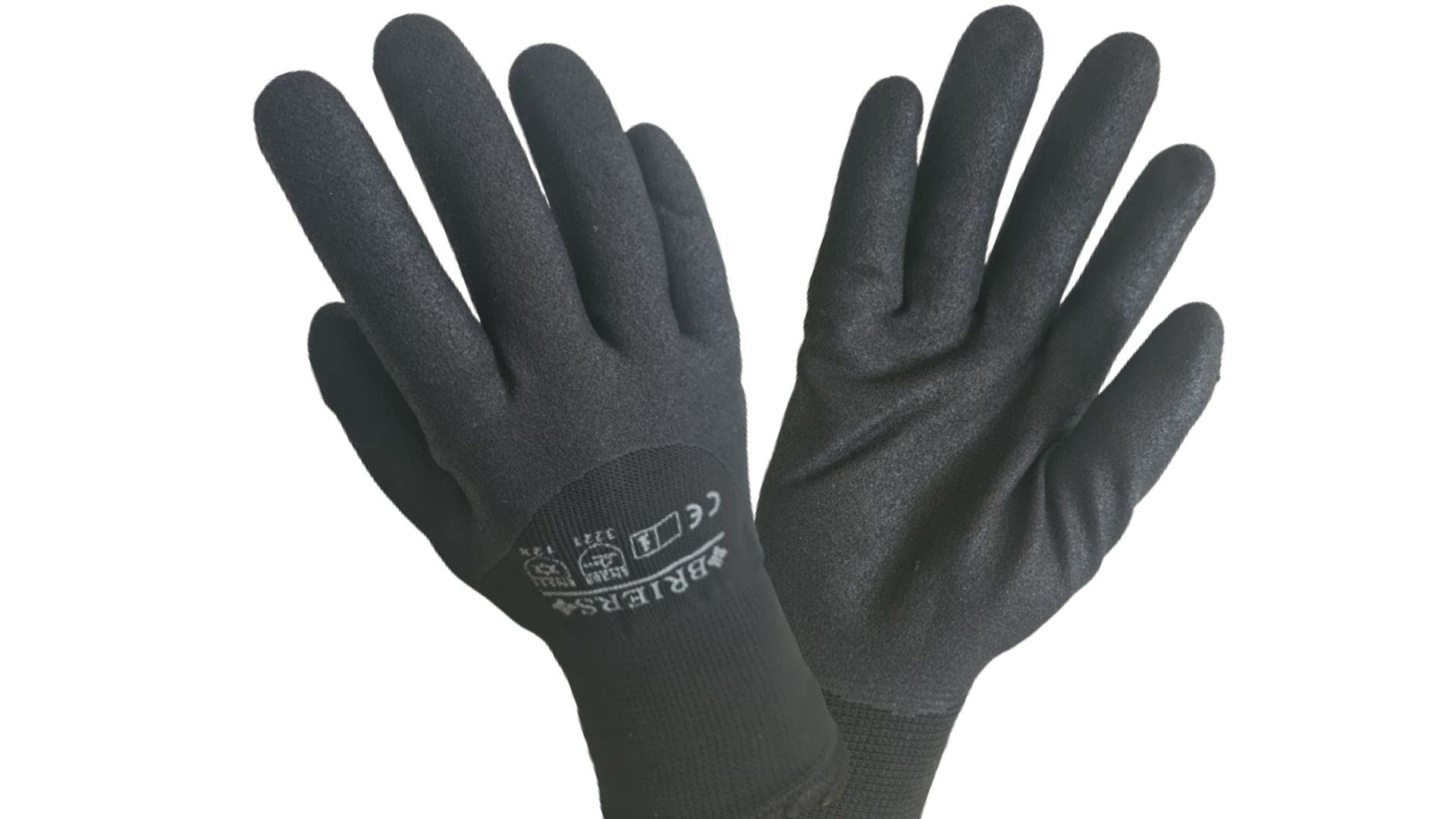 Briers 1X Pair Ultimate Warmth Thermal Gardening Gloves Lined Winter Cold Weather Gloves Professional Gardeners Brushed Fleece (S/7)