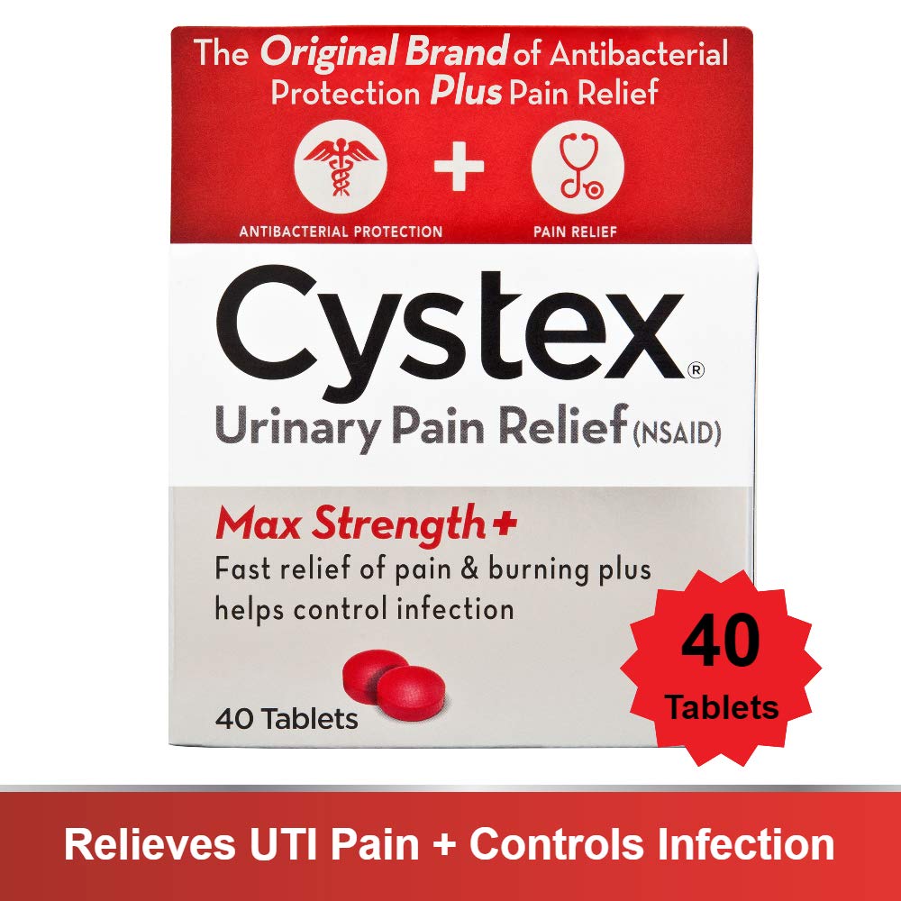 Cystex Urinary Pain Relief Tablets Fast UTI Treatment Controls Frequent Urination Keeps