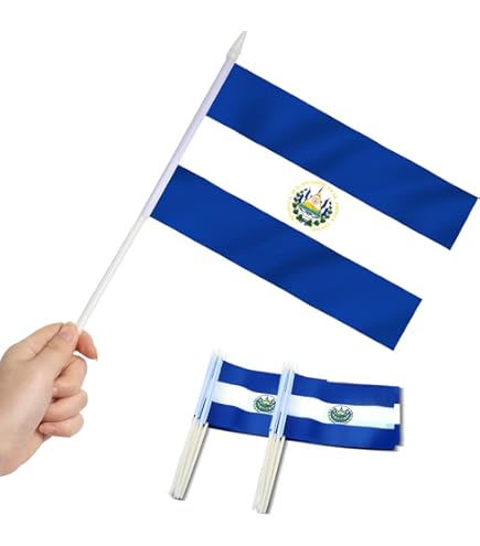 ASUNO Mini Venezuela Flaggen 20 Stück - 14x21cm Handfahnen Aus Polyester