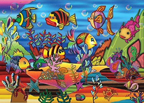 Color the sea 200 pieces reversible jigsaw puzzle