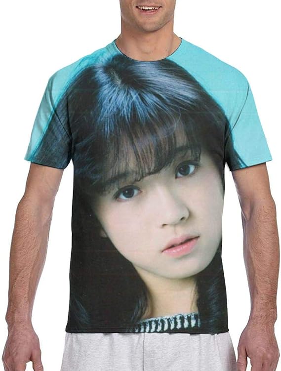 Amazon Co Jp 中森明菜 5 春 夏メンズ 半袖 Tシャツ 面白い図案 デザイン カジュアル丸首 Tシャツ 吸水速乾 レジャー ファッション 夏のプレゼント 男女兼用 ポリエステル100 服 ファッション小物