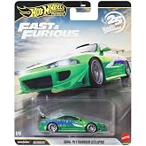 Hot Wheels - Premium - 1995 Mitsubishi Eclipse - JHW68 - HNW46 - Fast &amp; Furious 1/5 - Real Riders - Premium Card - Green - Official Licensed Model - Mattel 2026-1:64