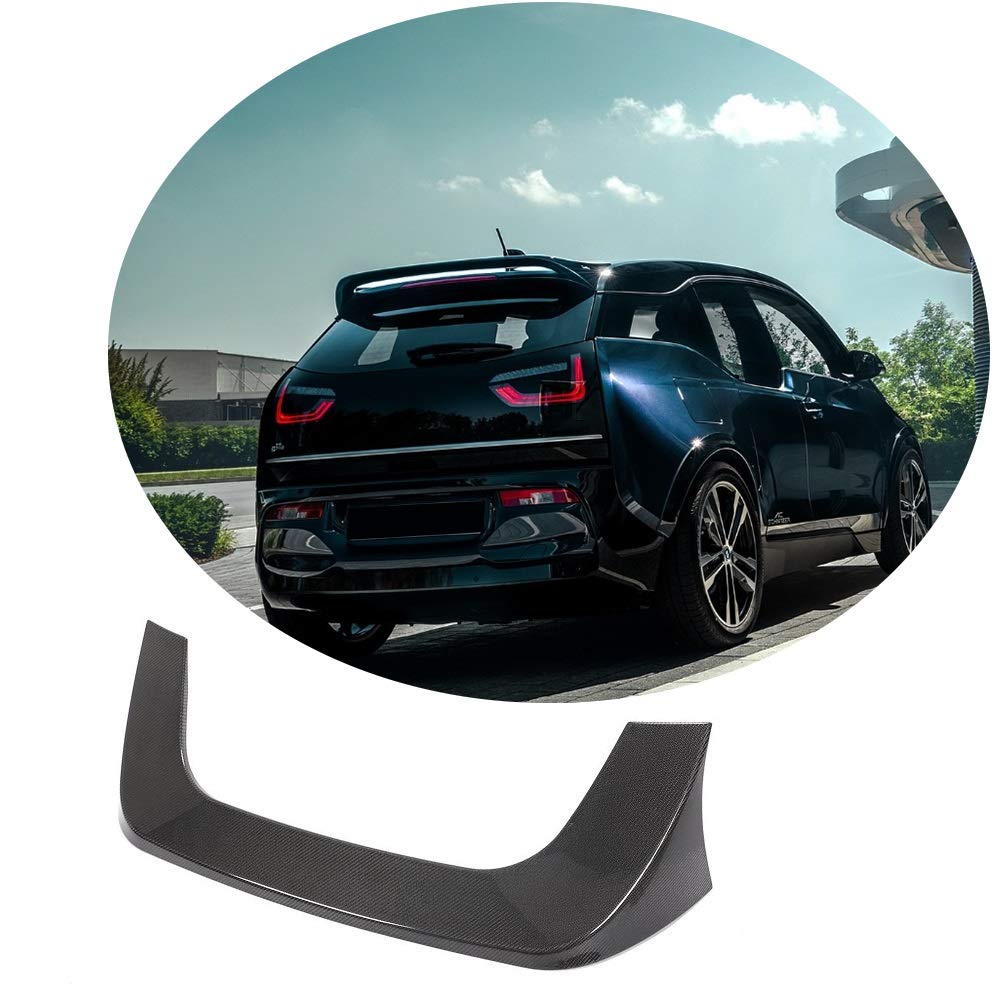 Jun-star Carbon Fiber Rear Roof Spoiler for BMW I3 Hatchback 2014-2020