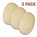 FENTI 3 Pack of Bath Exfoliator Mitt Loofah Pad, Exfoliating Scrubber, Shower Tool for Women & Men, White