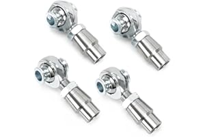 FQRANBO 3/4'' Heim Joints Rod End Kit, 750” Chromoly Panhard kit Right and Left Hand Thread with Tube Adapter and Jam Nut for Steering Kit, Suspension, Traction Bars (2 Pair)