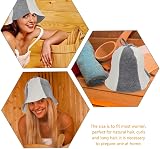 MAGICLULU 2-Pack Sauna Hat Wool Felt Unisex Heat Protective Cap view 9