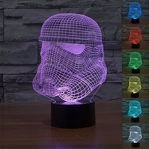 Star wars stormtrooper 3d 7-color gradual changing led …