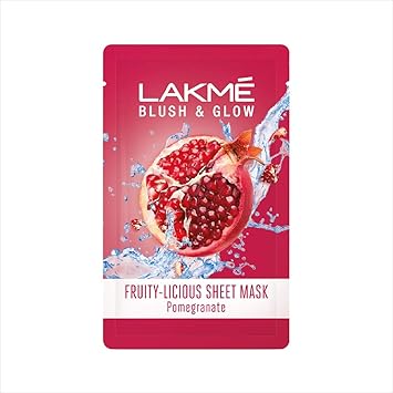 Lakme Blush & Glow Pomegranate Sheet Mask, 20 ml