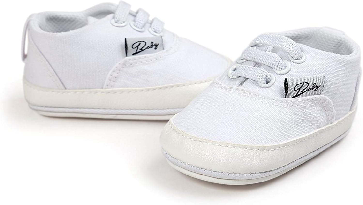  | RVROVIC Baby Boys Girls Shoes Canvas Toddler Sneakers Anti-Slip Infant First Walkers 0-18 Months | Sneakers