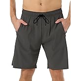 TXJ Sports Men's Athletic Shorts with Zipper Pockets 9" Running Shorts Men Quick Dry Gym Workout Short Lightweight