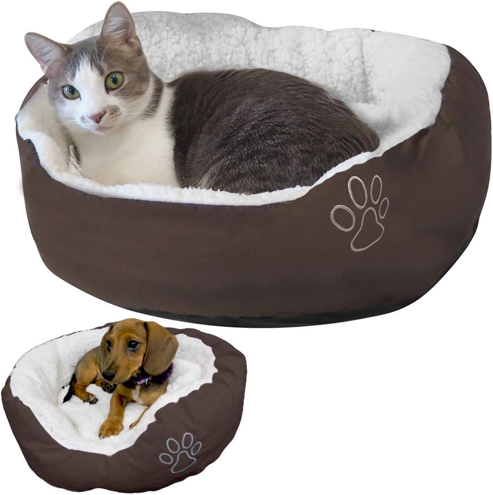 Evelots Pet Bed for Cat/Small Dog-New Model-Soft-Warm/Cozy-Easy Washing-5 Colors : Pet Supplies