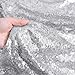 Silver Sequin Fabric 1yard DIY Dress Fabric Sequin Fabric for Sewing Costumes