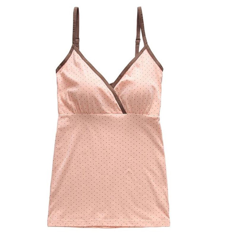 HONFON Tupfen Damen Krankenpflege Mutterschaft Pyjamas Still-Tank Top Schlaf-BH f/&uuml;r Stillen