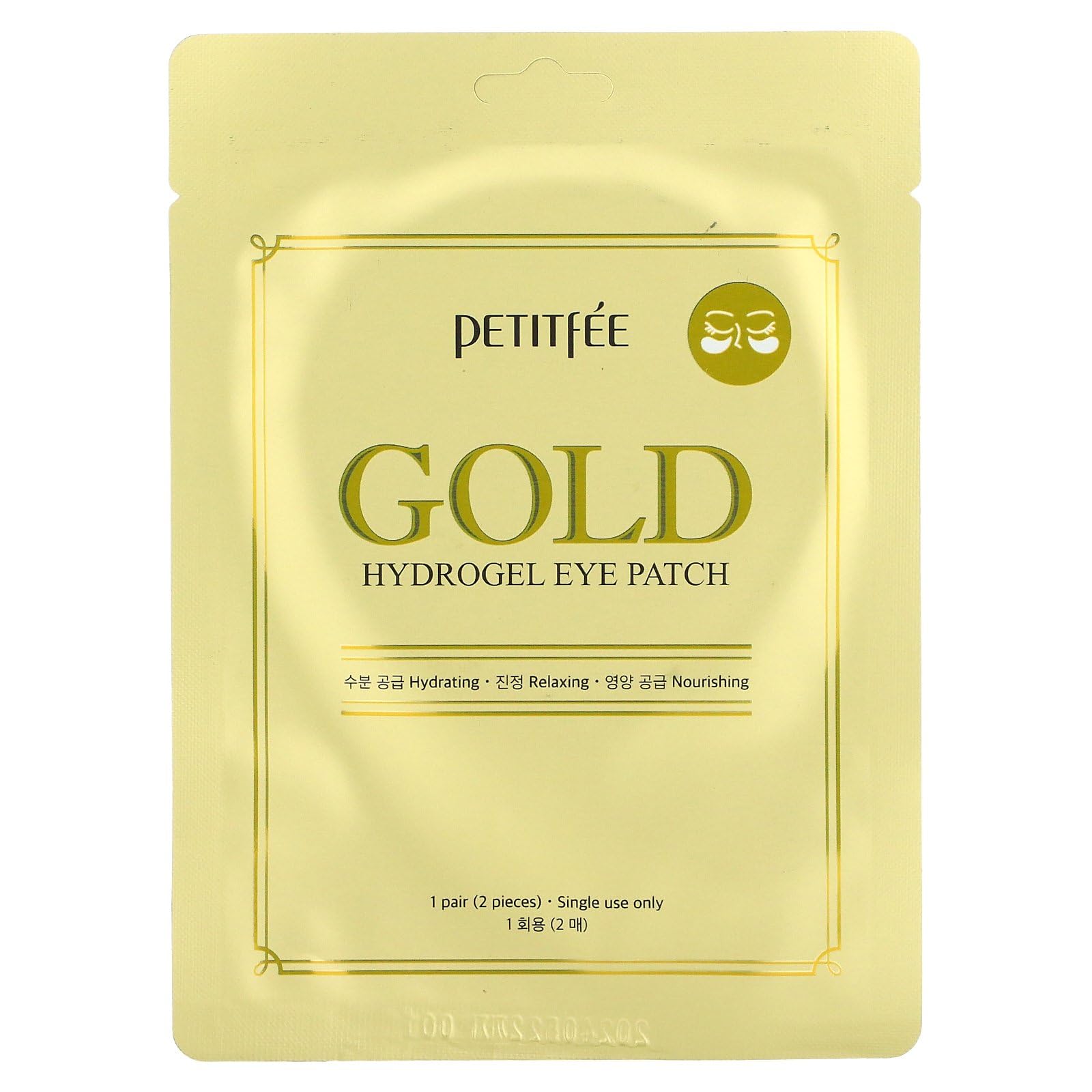 Petitfee, Gold Hydrogel Eye Patch single use - 1 piece