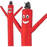 LookOurWay Air Dancers Wacky Waving Inflatable Tube Man Attachment - 7 Feet Tall Advertising Air Dancer Waving Man Inflatable Tube Guy - Blower Not Included - Red