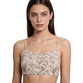 Fussybussy Women’s Merino Wool Spaghetti Strap Pullover Bra - Wireless Triangle Bralette with Removable Pads,Comfort Bra