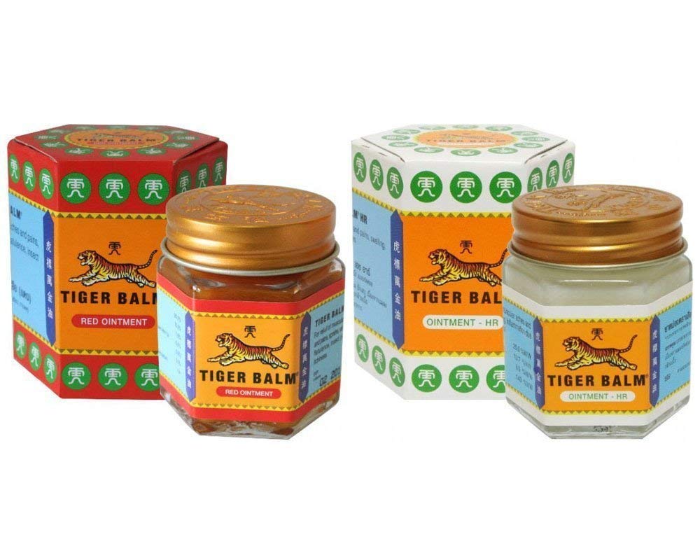 2 x19.4g Tiger Balm RED White Herbal Massage Ointment Pain Relief Muscle Menthol