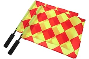 Alasum 2pcs Soccer Referee Flags for Sports Lightweight Competition Flags for Accurate Hand Signals
