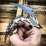 DRAGON CLAW Ring Finger G'Store FANTASY KNIFE Combat Blade Iron Reaver Armor