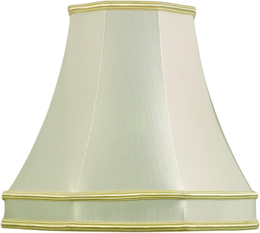 Village At Home Lined Octagonal Shade, Ivory/Cream, 20"