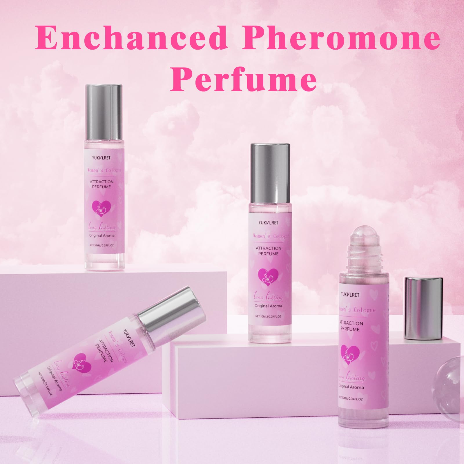 Pheromones Perfumes for Women, Long Lasting Women's Cologne, Pheromone Perfumes Attract Men, Enhanced Scents Women's Perfume, Roller Ball Design, Portable and Fruity