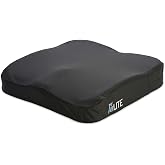Roho AirLITE Wheelchair Cushion 20&rdquo; x 18&rdquo;, Lightweight Foam Air Seat Pad, Contoured Support for Stable Seating, Non-Adjustable Design, Everyday Comfort Cushion