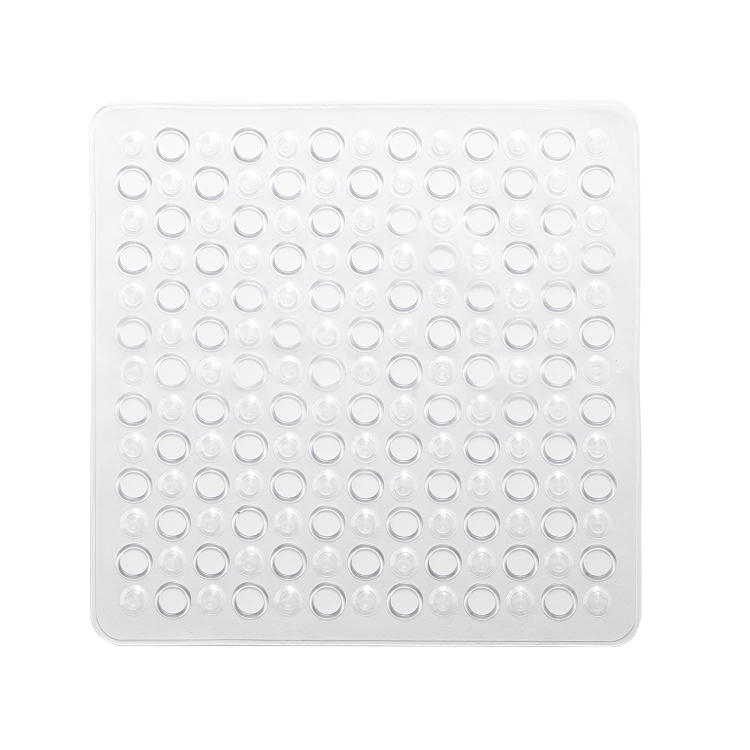 Gedy G-Maim Non-Slip Shower with Suction Cups, Size: 50 x 50, Resin Bath Mat, Transparent Finish, R&D Design, Made in Italy, Machine Washable Mat, 2 Years Warranty, Unique