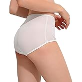 FEELITS 100% Mulberry Silk Underwear, High-Waisted Briefs Silk Panties for Women, Ultra Soft, Breathable & Quick-Dry