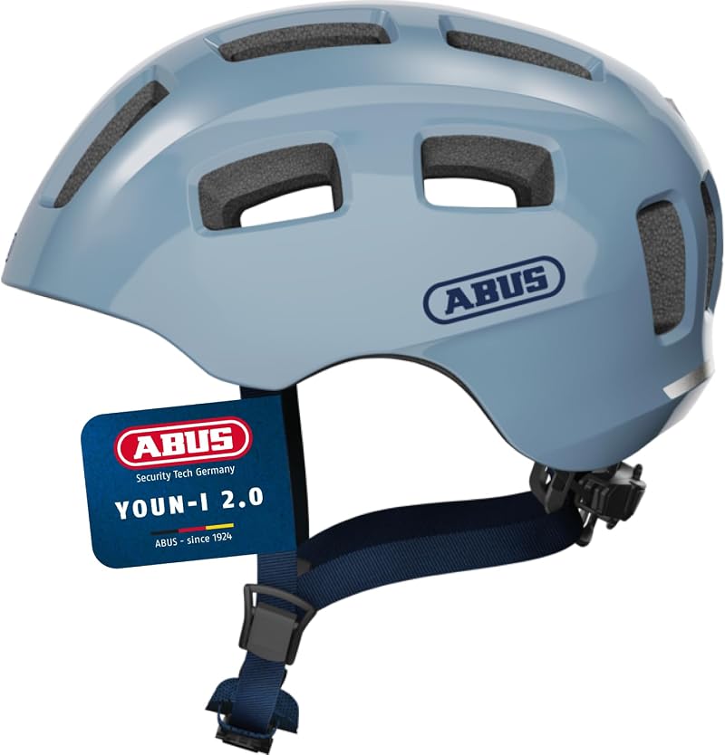 ABUS Youn-I 2.0 Bike Helmet with Light for Kids Teens Unisex