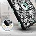 Hocase Compatible with iPad 5th/6th Generation Case, Heavy Duty Shockproof Silicone Rubber+Hard Shell Hybrid Protective Case w/Rose Floral Print - Black/Teal