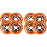 Labeda Asphalt Orange Inline Skate Wheels - 72mm