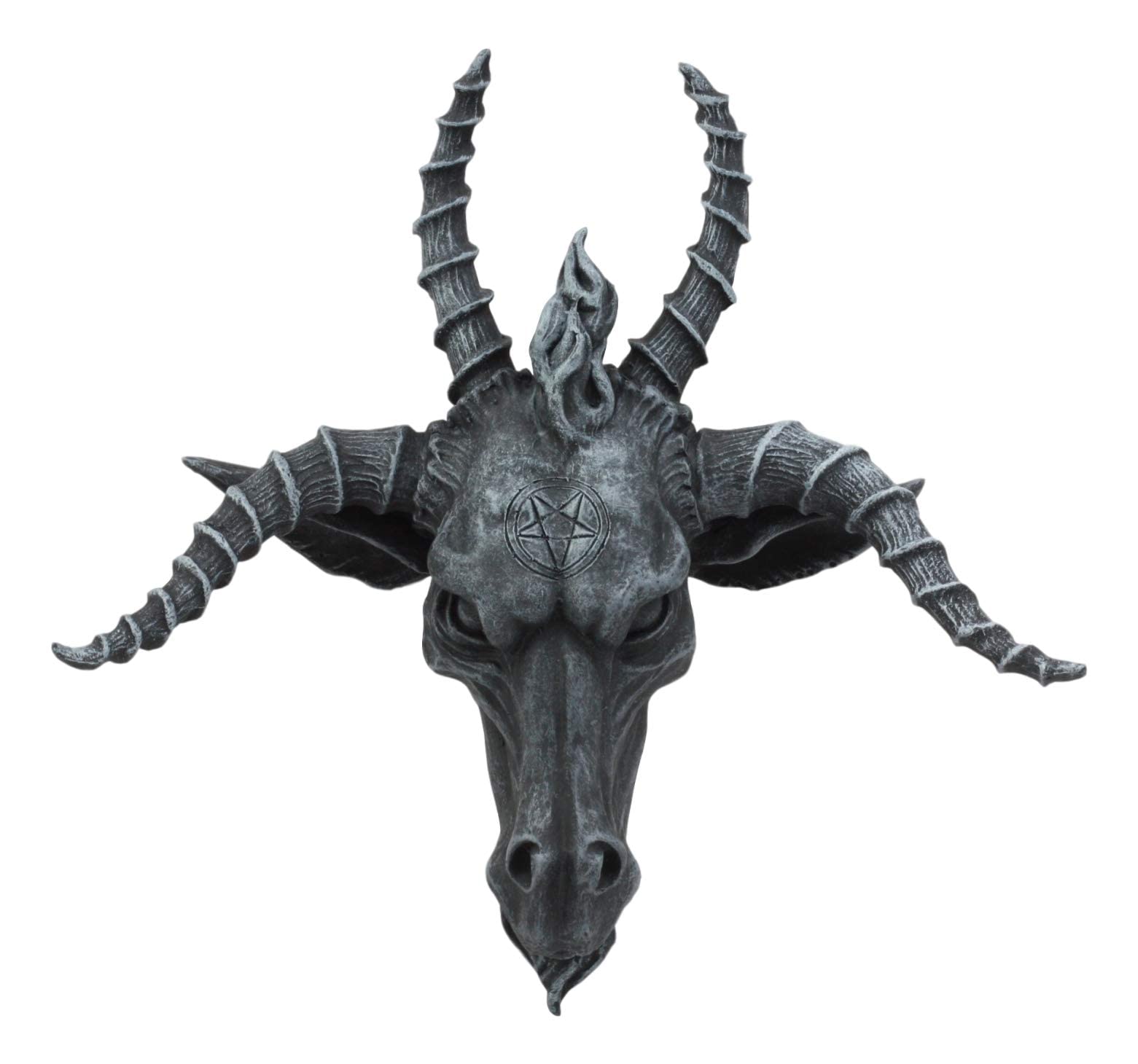 Ebros Eliphaz Levi Sabbatic Goat Baphomet Wall Plaque 8.5"Wide Pentagram Goat Of Mendes The Horned God