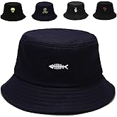 Cotton Bucket Hat for Women Men Summer Travel Sun Beach Bucket Cap, Unisex Outdoor Fisherman Hat
