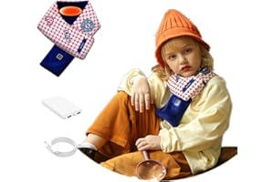 YISHIQI Kids Scarf Heated Scarf for girls Rechargeable,Intelligent Electric boys scarf,Cold Weather scarf with pộwệr bẫnk