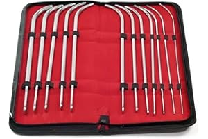 MuskalMed German Grade Stainless Steel Bakes Rosebud Sounds Dittel Sounds Pratt Sounds Van Buren Sounds Hegar Sounds (Van Buren Set of 12)