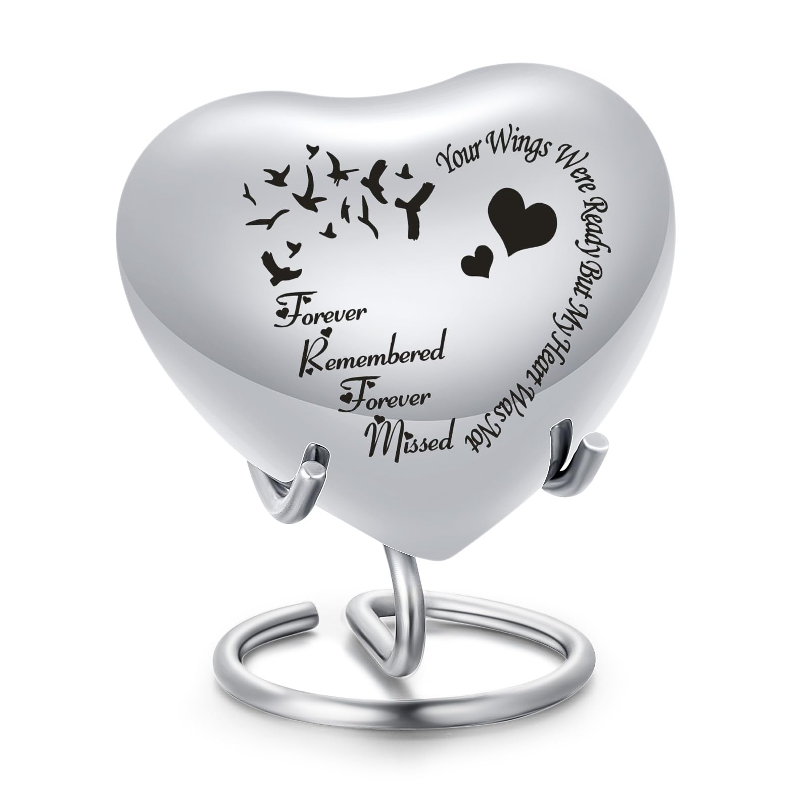 AIWENXI Pet Urn - Container for Glass, Memorial, Dog Memorial, Cat - Mini Cremation Urn