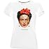 T-shirt Frida Kahlo Rosa Acquerello Con Labbra Morso, Cotone, Unisex, Made In UK