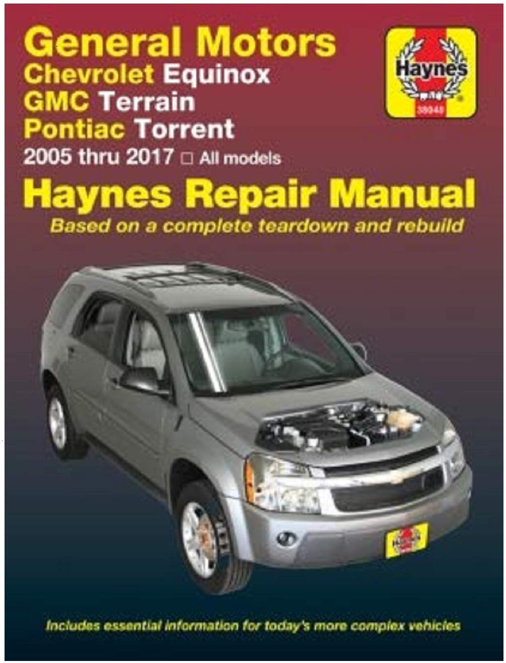 Amazon.com: Haynes Repair Manual 38040 for GMC Terrain, Chevrolet Equinox &  Pontiac Torrent 2005-2017: Automotive