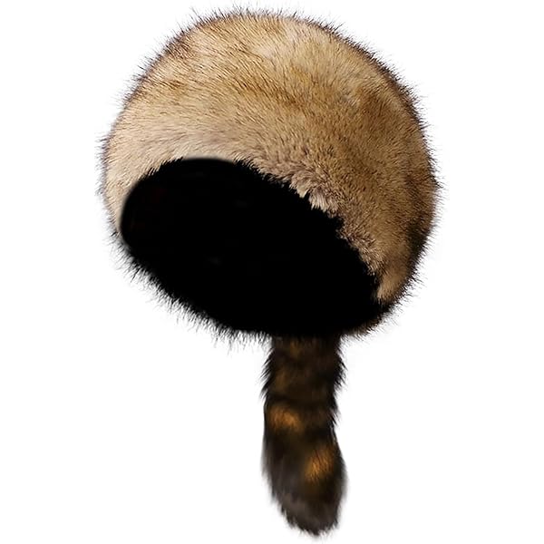 Amazon.com: Faux Raccoon Tail Hat - Classic Raccoon Tail Hat