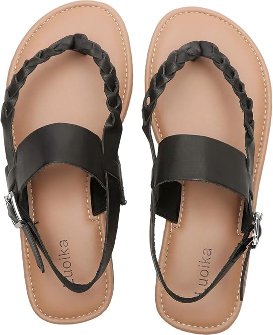 strappy sandals for wide feet