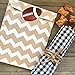 Outside the Box Papers Kraft Brown and White Chevron Treat Sacks 5.5 x 7.5 48 Pack Kraft Brown, White