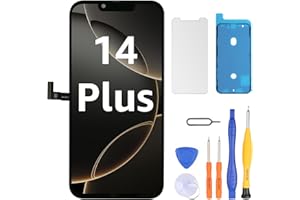 LL TRADER Screen Replacement for iPhone 14 Plus 6.7" LCD Retina FHD Display COF Touch Screen Digitizer with Repair Tool Kits,