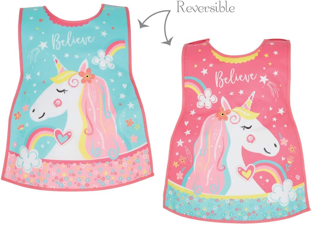 Cooksmart Kids British Designed PEVA Apron, Unicorn, 32cm x 48cm, Fits 2-6 Years - Image 4