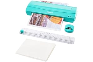TIANSE Laminator Machine, 9-Inch A4 Thermal Laminator, 4-in-1 Hot & Cold System for Professional Finish, Use for Home, Office, School, with Paper Trimmer, Corner Rounder, 50 Pcs A5 Laminating Pouches