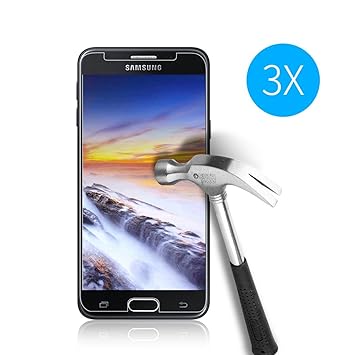 Cardana | 3x bruchsicheres Panzerglas für Samsung Galaxy J5 2017 | Schutzfolie aus 9H Echt Glas | angenehme Handhabung| Schut