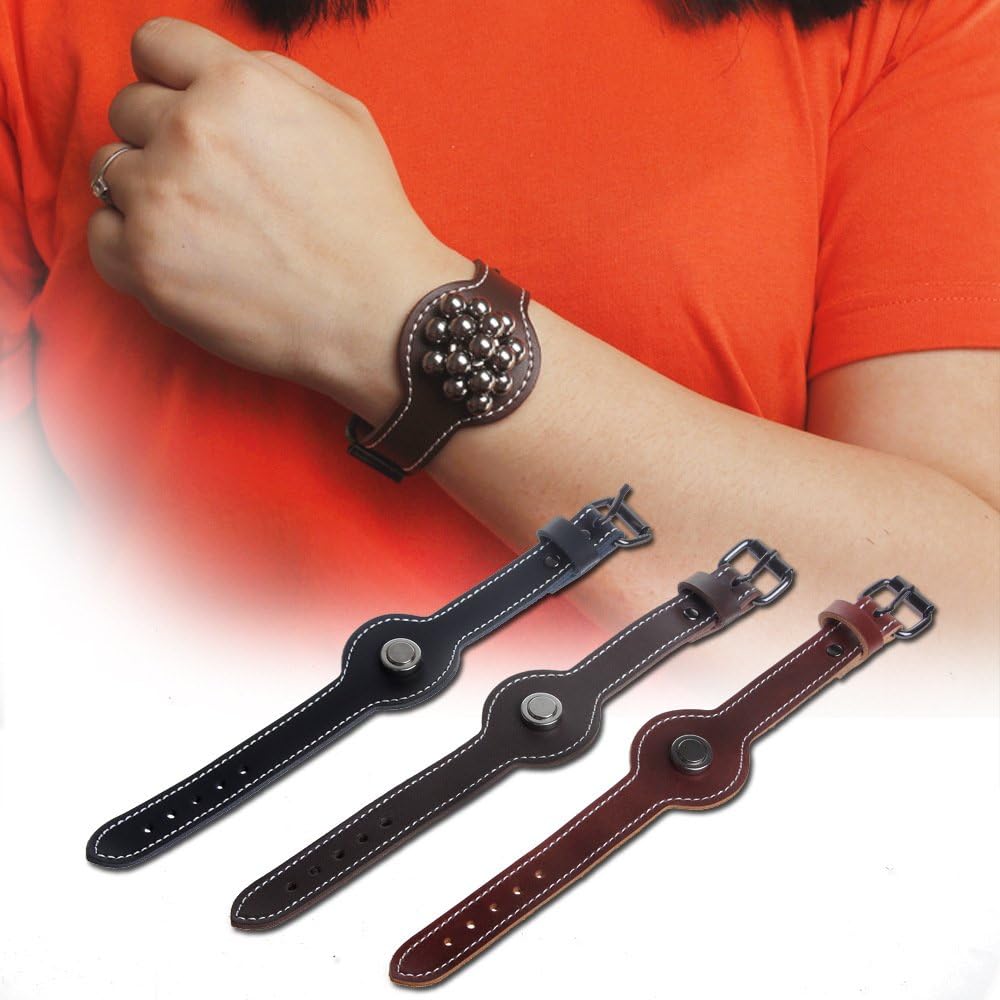 DDMARK CL-02 Leather Magnetic Ammo Pouch Adjustable Slingshot Ammo Pouch Wristwatch - Color Random