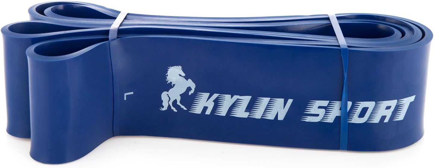 KYLIN SPORT Resistance Bands Pull Up Training Yoga Pilates Elastic Loop 65 to 175 LBS Blue for Cross Fitness Training Gymnastics - Image 4