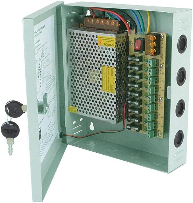 CCTV Camera Power Supply 12V DC 9 Channels Amazon.co.uk Electronics