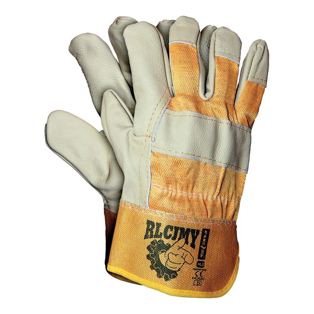 Reis Rlcjmy Protective Gloves, Yellow-Light colour, 10 Size, Pack of 12