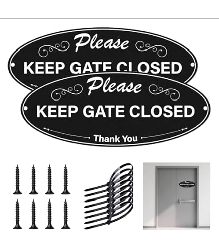 Keep Gate Closed No Matter What the Chickens Say, divertido letrero de advertencia de metal para gallinero, aluminio libre de óxido, fácil montaje en valla o puerta